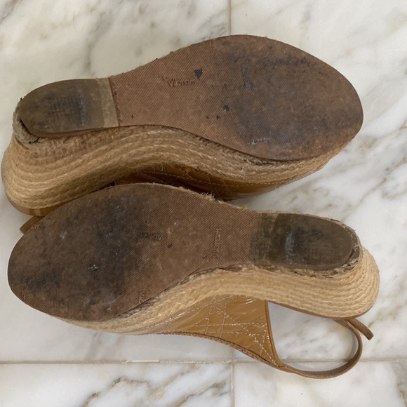 Classic Chic Christian Dior Wedge Sandals - Picture 12 of 12